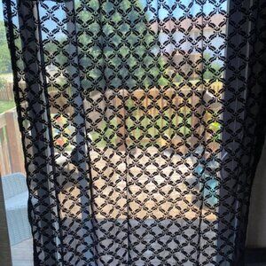Sheer Black Drapery